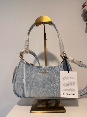 COACH Loved Denim Shoulder (NWT) without charms